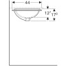 Раковина GEBERIT VARIFORM 53 см 500.760.01.2